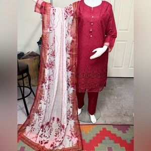 Brand new branded cotton embroidered dress